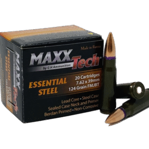 MAXXTECH ESSENTIAL STEEL 7.62X39MM AMMUNITION 500 Rds